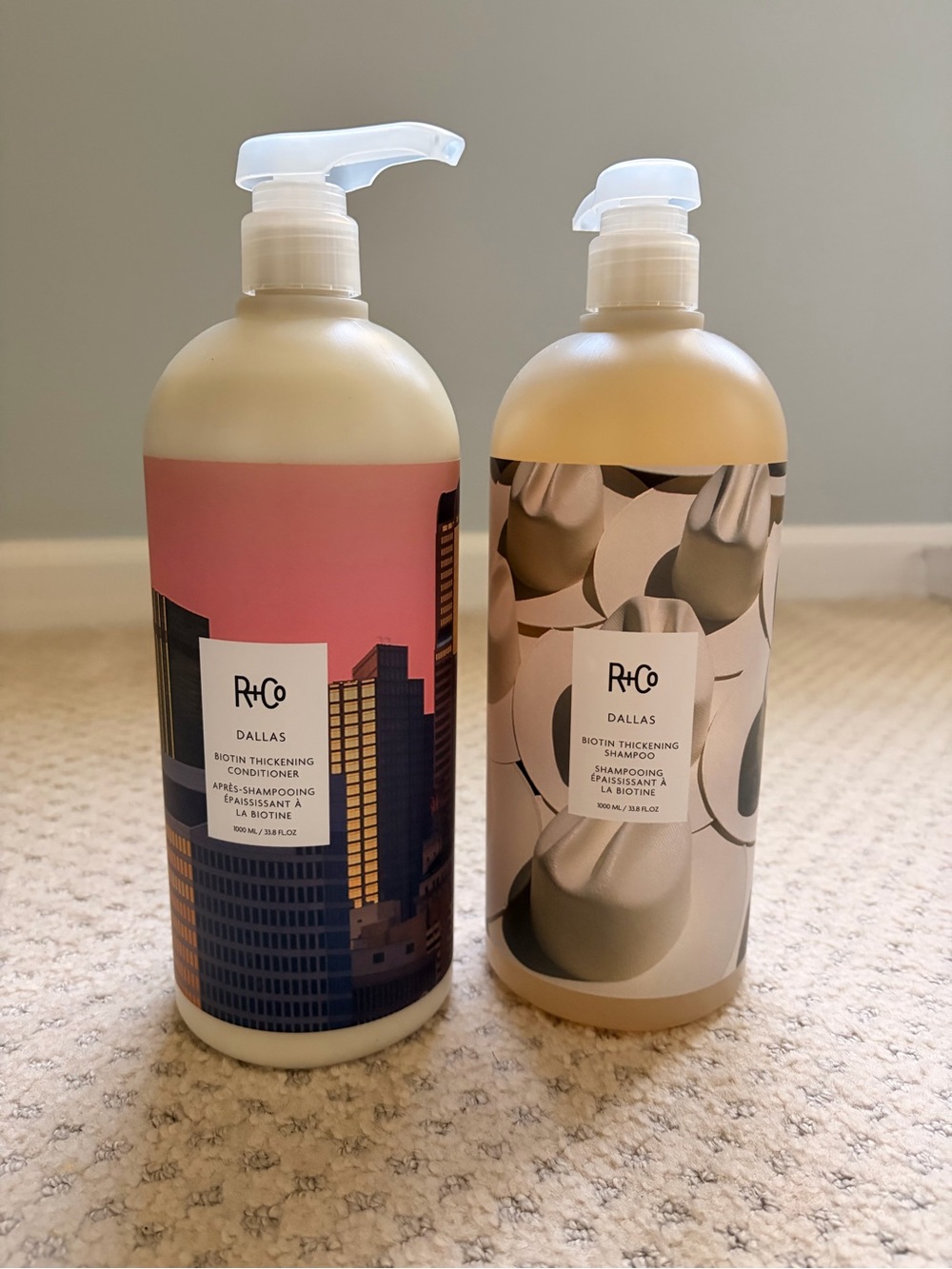 R+Co Dallas Biotin Thickening Shampoo & Conditioner LITERS
